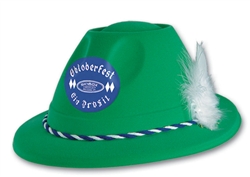 Green Custom Imprinted Tyrolean Style Hat