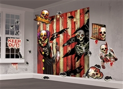 Creepy Carnival Scene Setter Mega Value Wall Decorating Kit