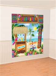 Tiki Scene Setters Wall Decorating Kit | Luau Party Supplies