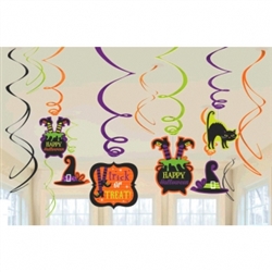 Witch Value Pack Foil Swirl Decoration | Party Supplies