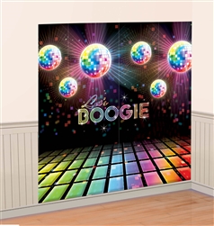 Disco fever Scene Setters Wall Decorating Kit | Party Supplies