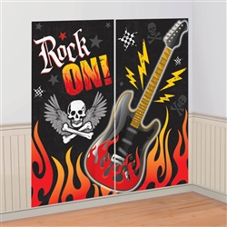 Rock On Scene Setters Wall Decorating Kit | Party Supplies