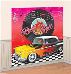 Classic 50's Scene Setters Wall Decorating Kit | Party Supplies