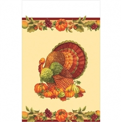 Joyful Thanksgiving Plastic Table Cover | Party Supplies