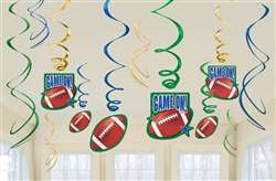 Football Value Pack Foil Swirl Decorations | Party Supplies