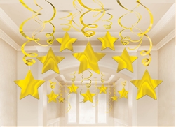 Gold Swirl Shooting Star Mega Value Pack | Party Supplies