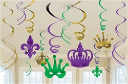 Mardi Gras Foil Swirl Value Pack | Mardi Gras party decorations