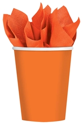 Autumn Warmth 9 oz. Orange Cups | Party Supplies