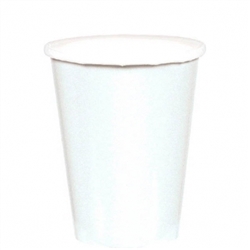 Frosty White 9oz., Paper Cups | Party Supplies