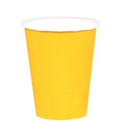 Yellow Sunshine 9oz Paper Cups - 20ct | Party Supplies