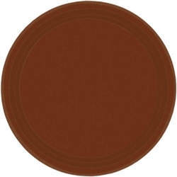 Chocolate Brown Paper 10-1/2" Plates - 20ct. | Party Supplies