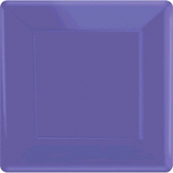New Purple 10" Square Paper Plates - 20ct | Party Supplies