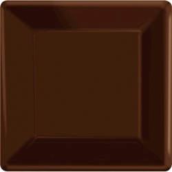 Chocolate Brown 10" Paper Plates - 20ct. | Party Supplies