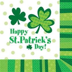 St. Patrick's Day Cheer Beverage Napkins, 125ct. | party supplies