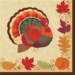 Thanksgiving Holiday Luncheon Napkins | Party Supplies