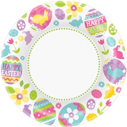 Egg Hunt Round 10" Plates | Party Supplies