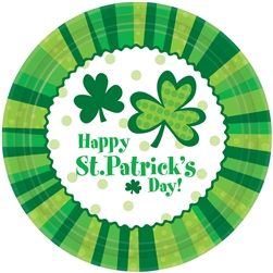 St. Patrick's Day Cheer 7" Round Plates | St. Patrick's Day Tableware