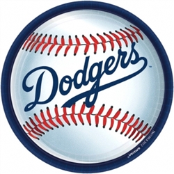 Los Angeles Dodgers 9" Round Plates | Party Supplies