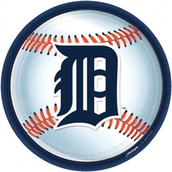 Detroit Tigers 9" Round Plates | Party Supplies