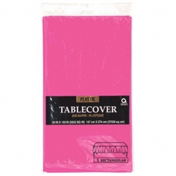 Pink Plastic Table Cover | Tableware Party Supplies