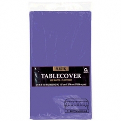 New Purple 54" x 108" Plastic Table Cover | Party Supplies