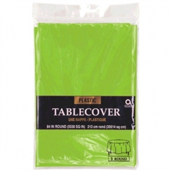 Kiwi Plastic Round Table Cover | St. Patrick's Day