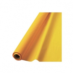 Yellow Sunshine 40" x 100' Plastic Table Roll | Party Supplies