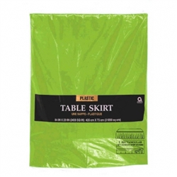 Kiwi Plastic Table Skirt | St. Patrick's Day Tableware