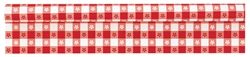 Gingham Check Red Plastic Table Roll | Tableware Supplies