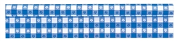 Gingham Check Blue Plastic Table Roll | Tableware Supplies