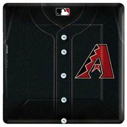 Arizona Diamondbacks 10" Square Plates | Party Supplies