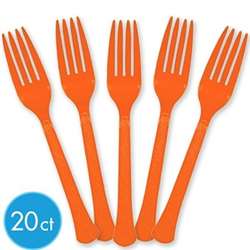 Orange Peel Heavy Weight Forks, 20 ct | Party Supplies