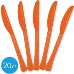 Orange Peel Heavy Weight Knives, 20 ct | Party Supplies