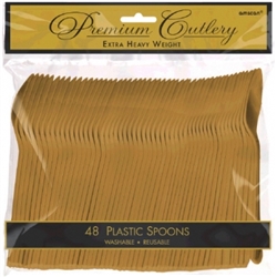 Gold Premium Plastic Forks - 48ct. | Party Supplies