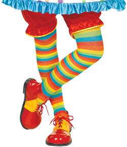 Rainbow Striped Tights | Party Supplies