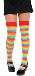 Rainbow Striped Knee Highs | Party Supplies