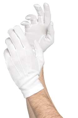 Men's Deluxe Gloves - White | Party Supplies