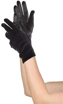 Women's Short Gloves - Black | Party Supplies