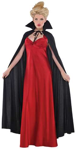 Adult Full Length Cape - Black | Party Supplies