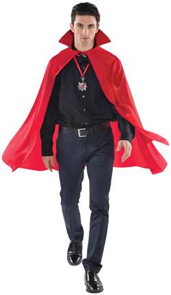 Adult Mid Length Cape - Red | Party Supplies