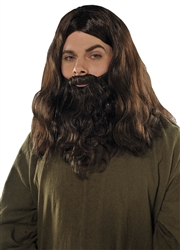 Brown Wig & Beard Set | Party Supplies