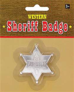 Sheriff Badge - Silver | Party Supplies