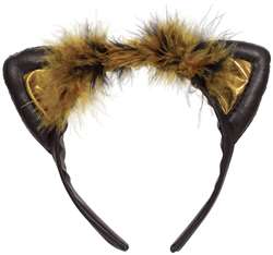 Cat Ears Headband - Black & Brown | Party Supplies