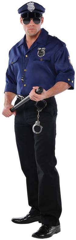 Police Shirt (Adult Standard) | Party Supplies