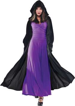 Adult Gothic Hooded Cape - Black | Party Supplies