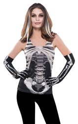 Skeleton Tank Top - Adult | Party Supplies