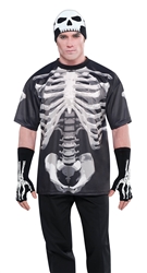 Black & Bone T-Shirt - Adult XL | Party Supplies