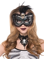 Skull Feather Mask | Party Supplies
