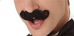 Mini Handlebar Mustache - Black | Party Supplies
