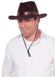 Brown Flocked Cowboy Hat | Party Supplies